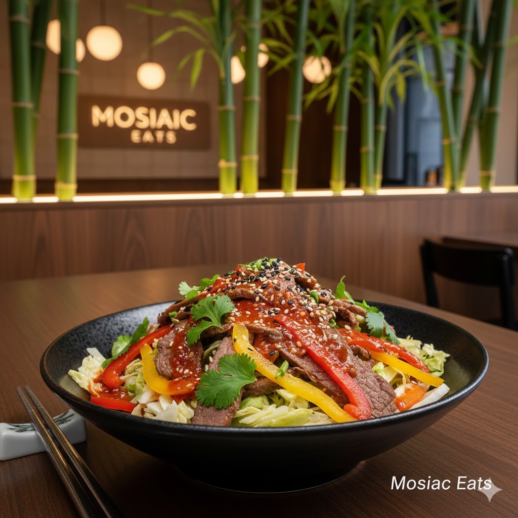 Салат с говядиной