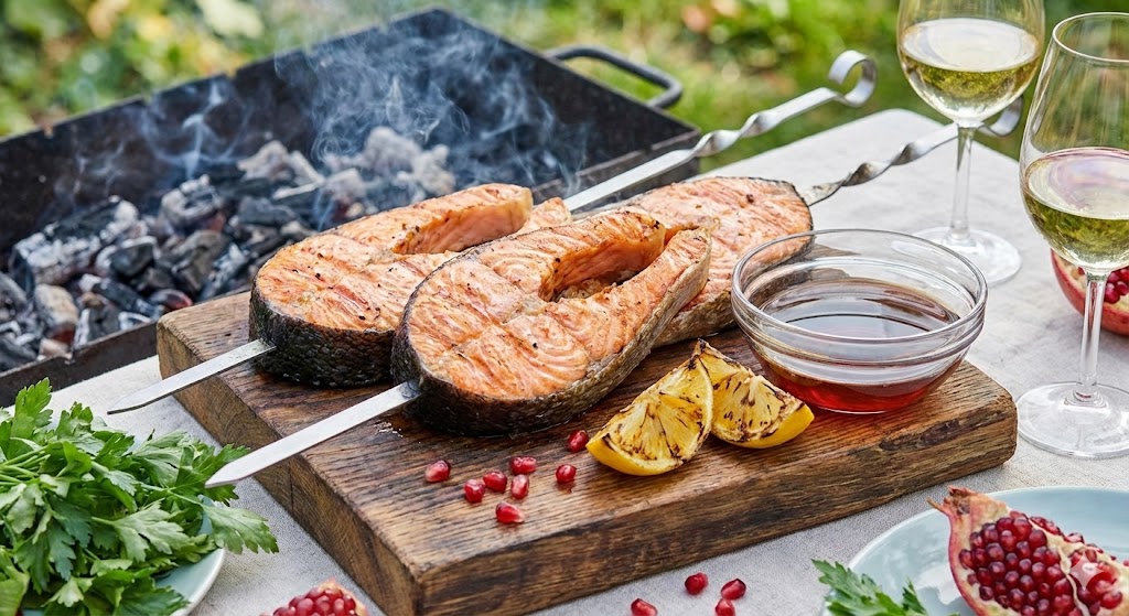 Шашлык из лосося